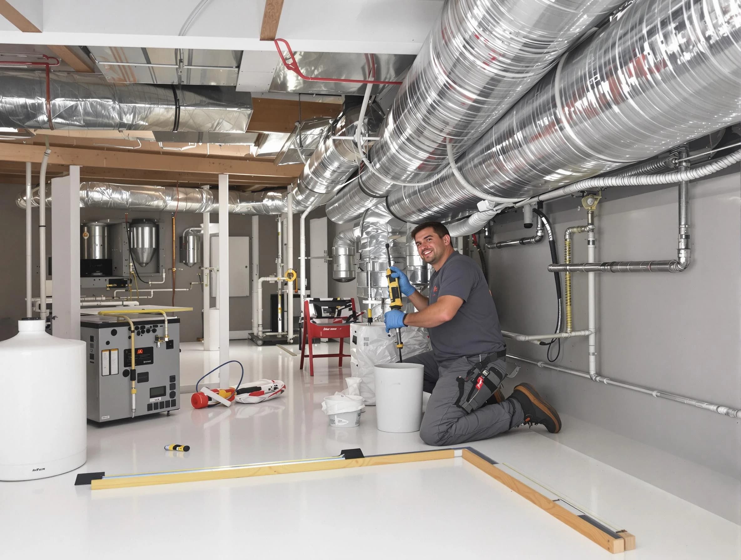 Professional duct sealing service by Brookline Air Duct Cleaning in Brookline
