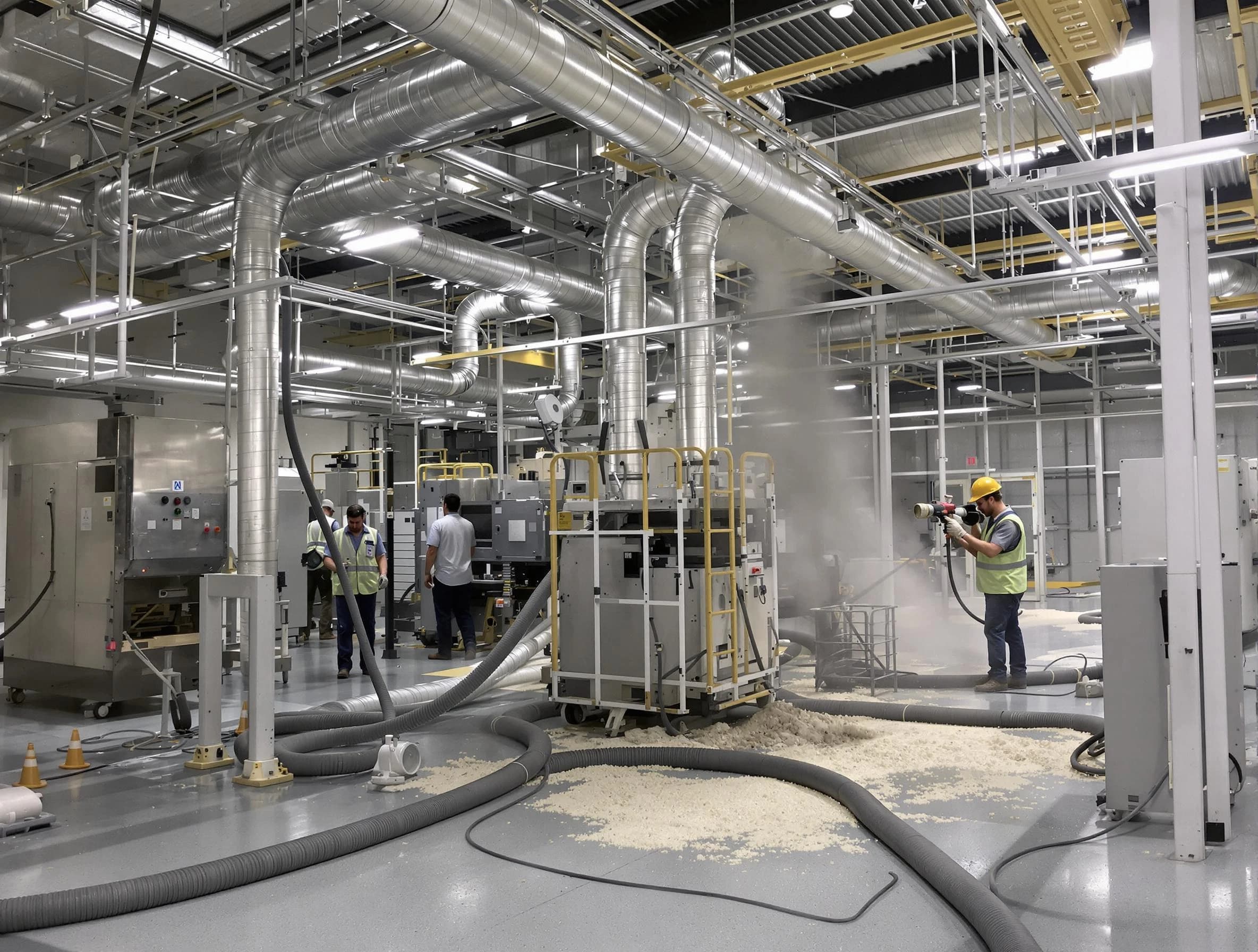 Heavy-duty industrial duct cleaning by Brookline Air Duct Cleaning in Brookline