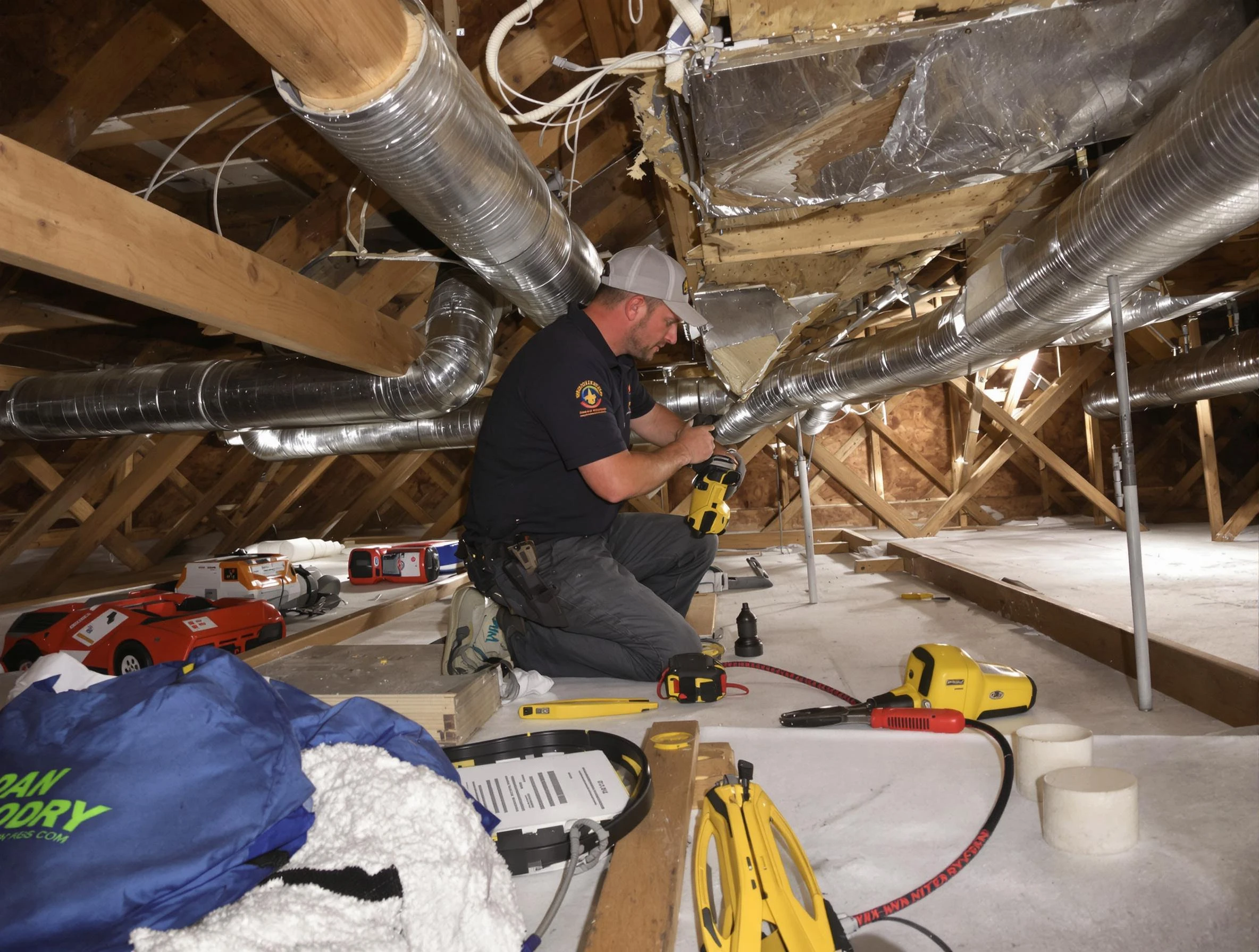 Professional air duct repair by Brookline Air Duct Cleaning in Brookline